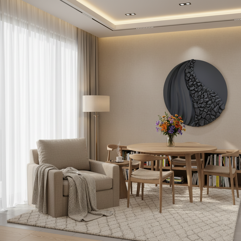 Sculptural Circle Artwork