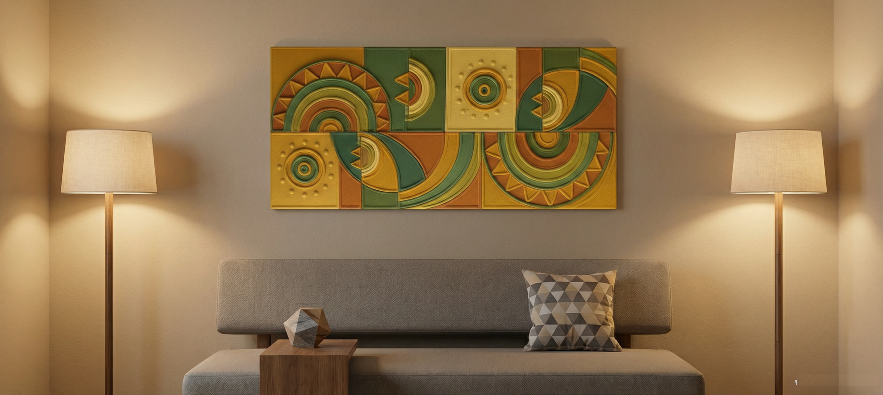 Sunburst Groove Panels