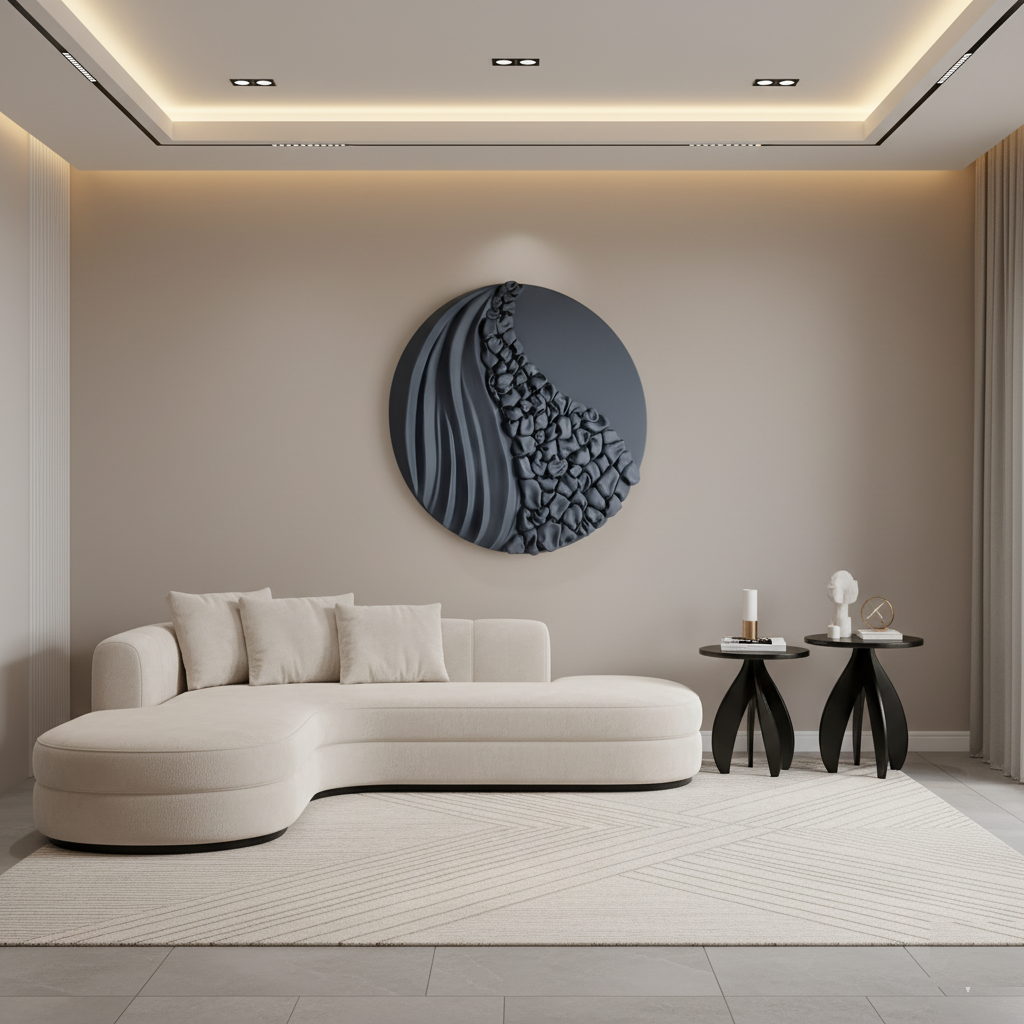 Sculptural Circle Artwork