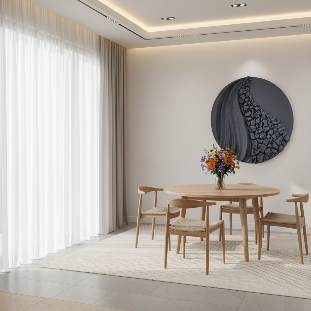 Sculptural Circle Artwork