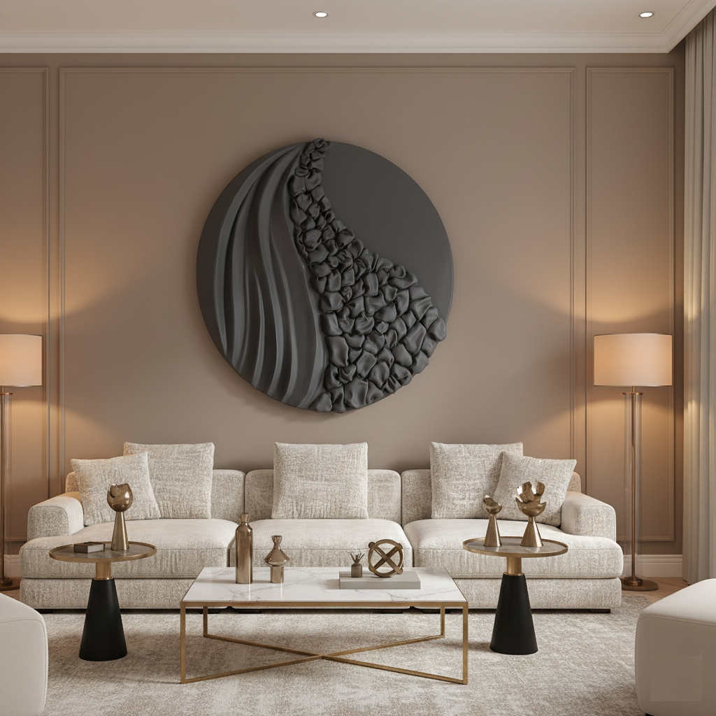 Sculptural Circle Artwork