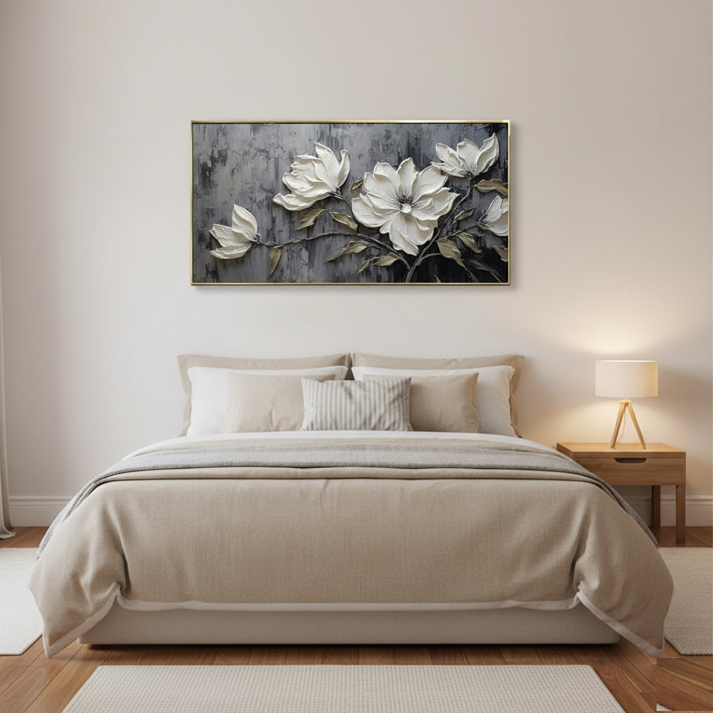 Charcoal Garden Blossoms