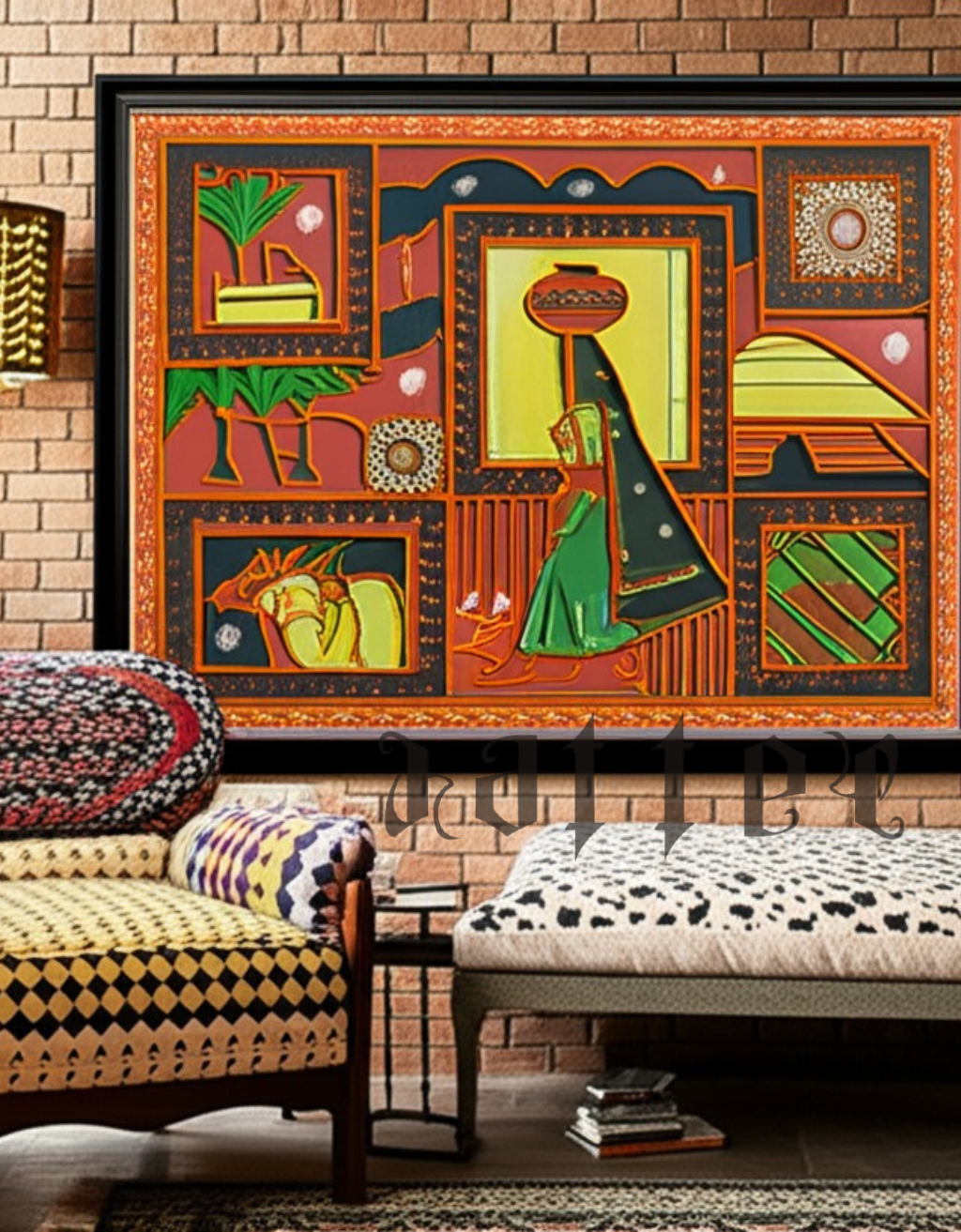 Traditional Meets Modern – Sindhi Mirror & Mud Wall Decor