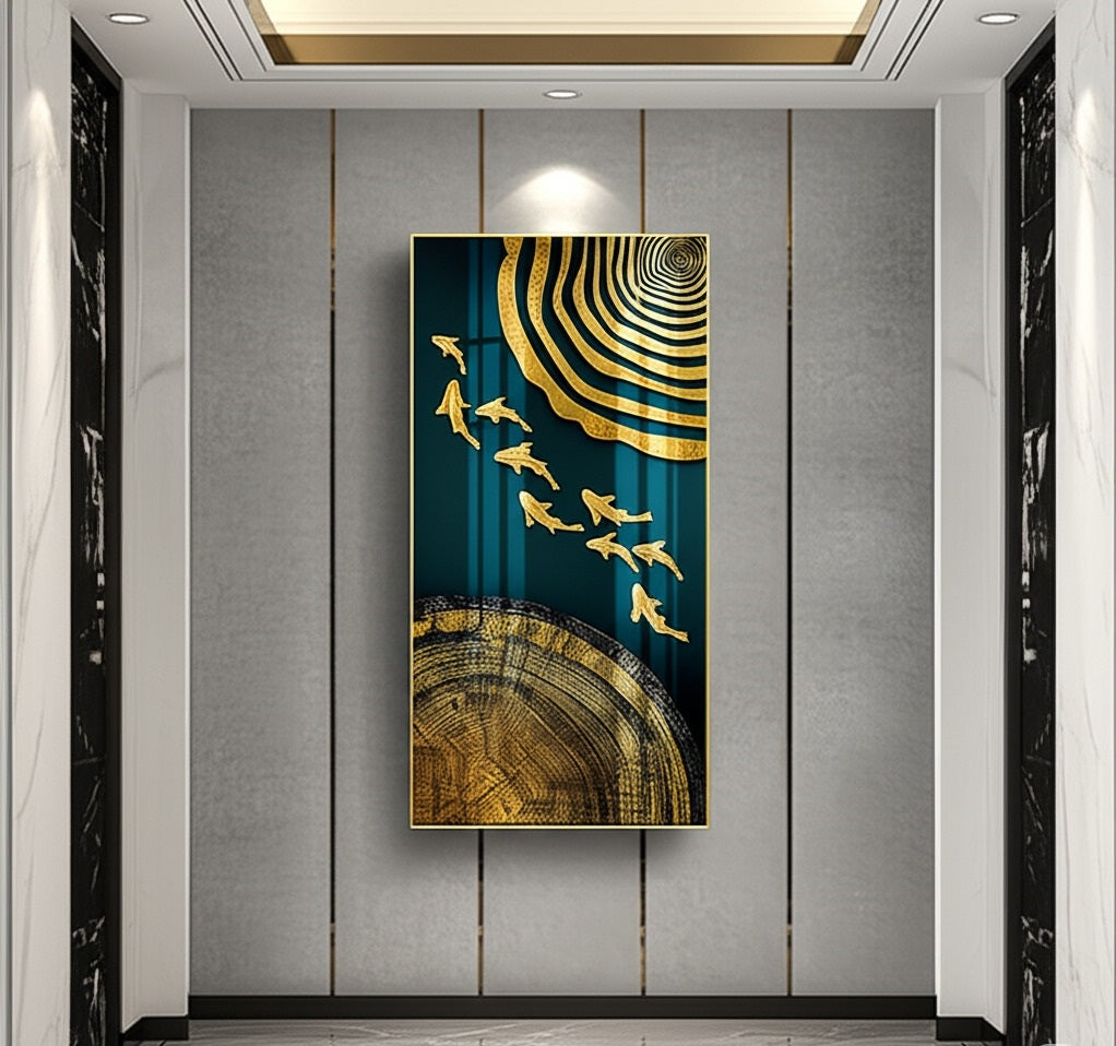 Ocean Currents Resin Diptych