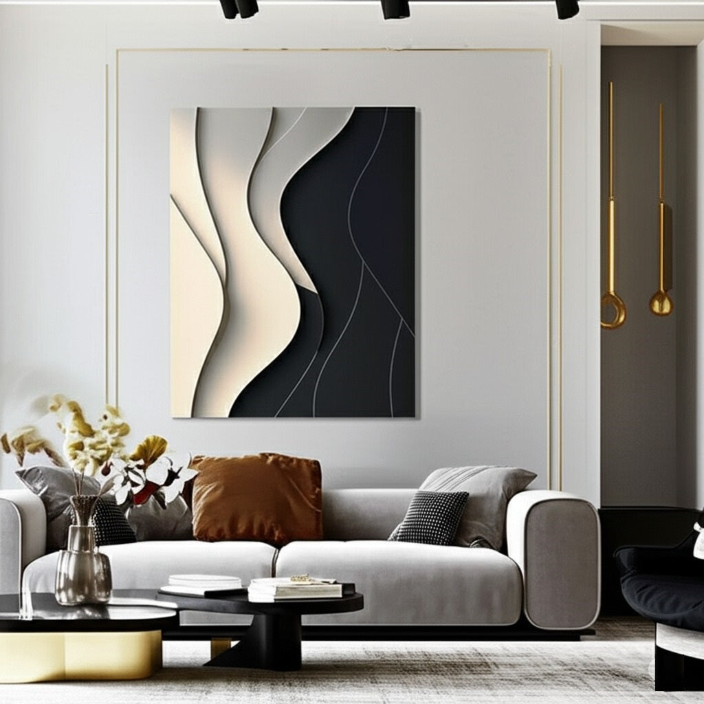Ocean Flow – Modern Wave-Style Sculpture