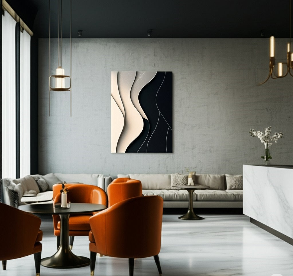 Ocean Flow – Modern Wave-Style Sculpture